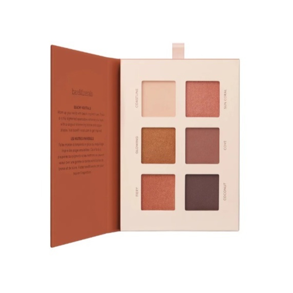bareMinerals Mineralist Eyeshadow Palette Warmth‎ 6-Pan Beachy Neutrals New
